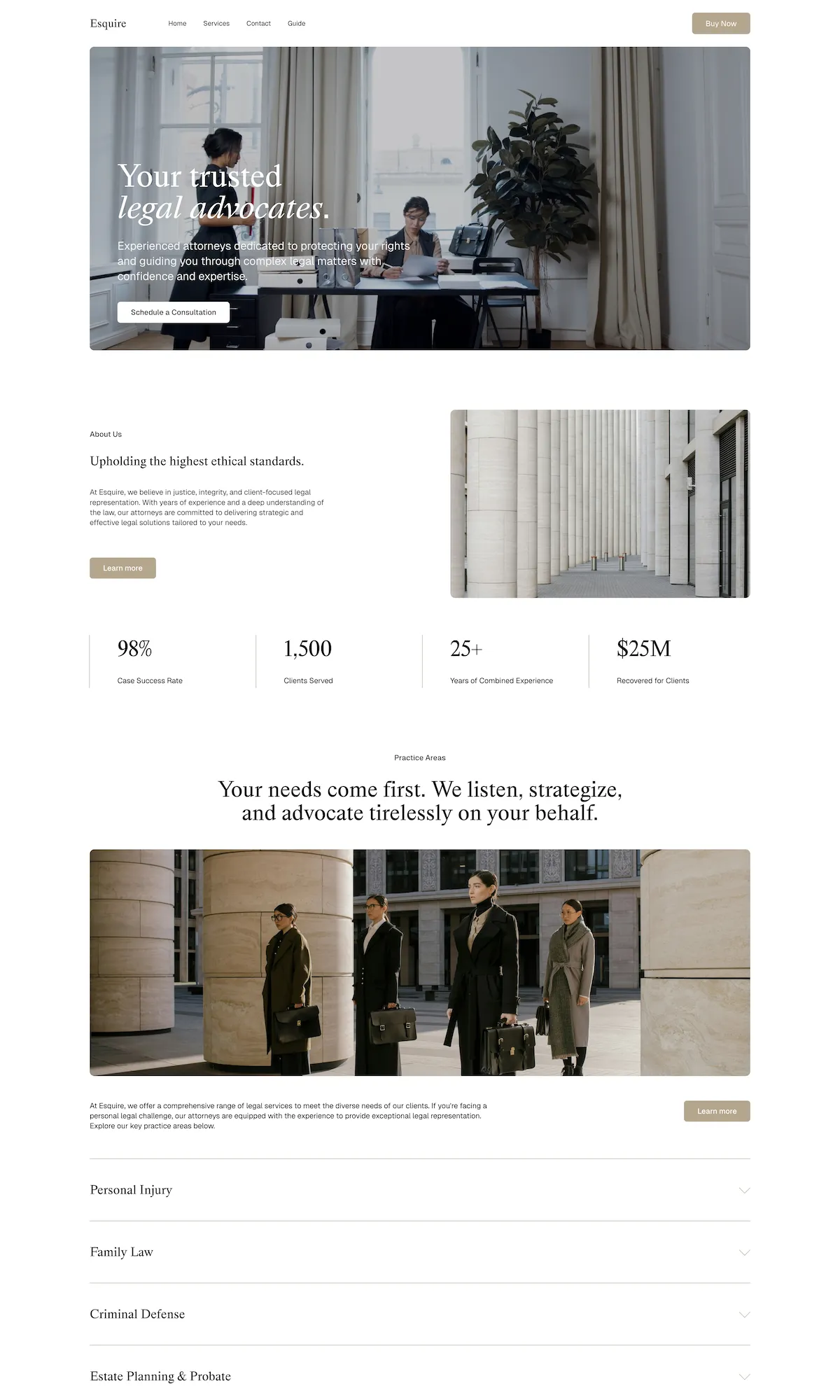 Esquire – Squarespace template